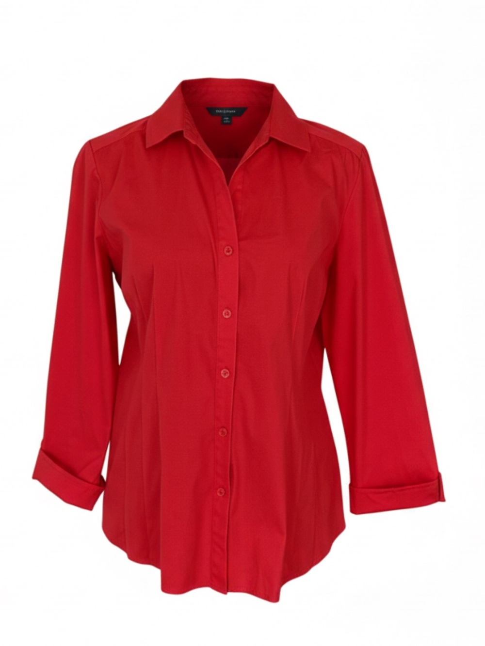 Lafayette 148 New York Red Button-Front Women's Shirt